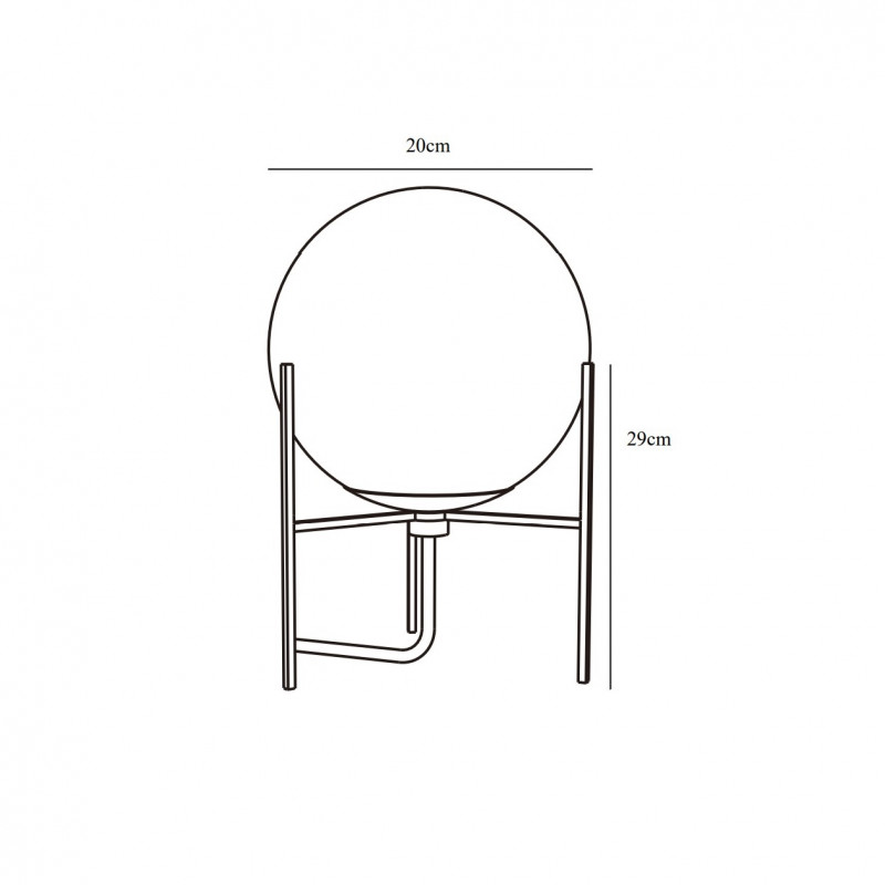 Specification image for Nordlux Alton Table Lamp