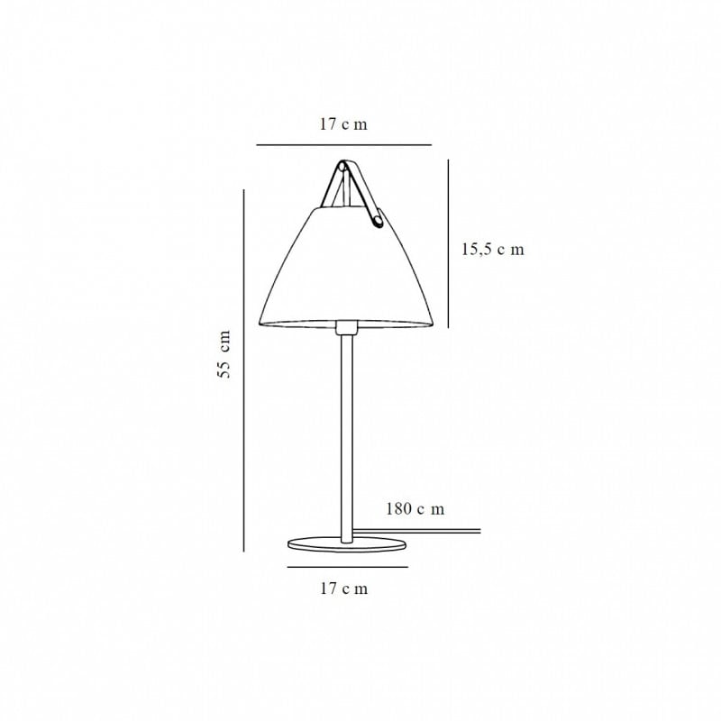 Specification image for Design For The People Strap Table Lamp