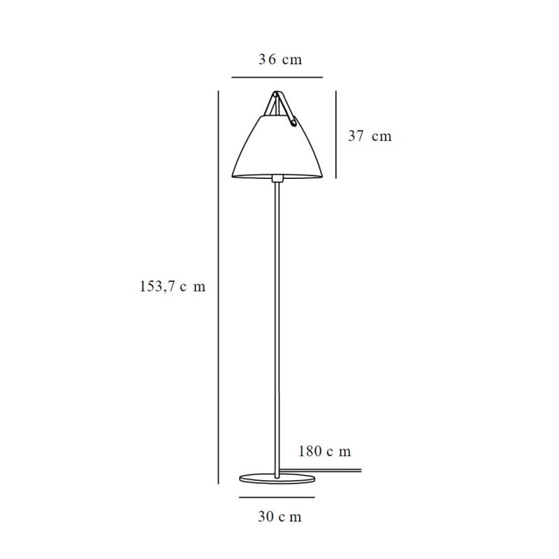 Specification image for Design For The People Strap Floor Lamp