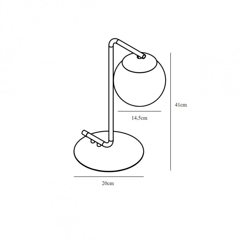 Specification image for Nordlux Grant Table Lamp