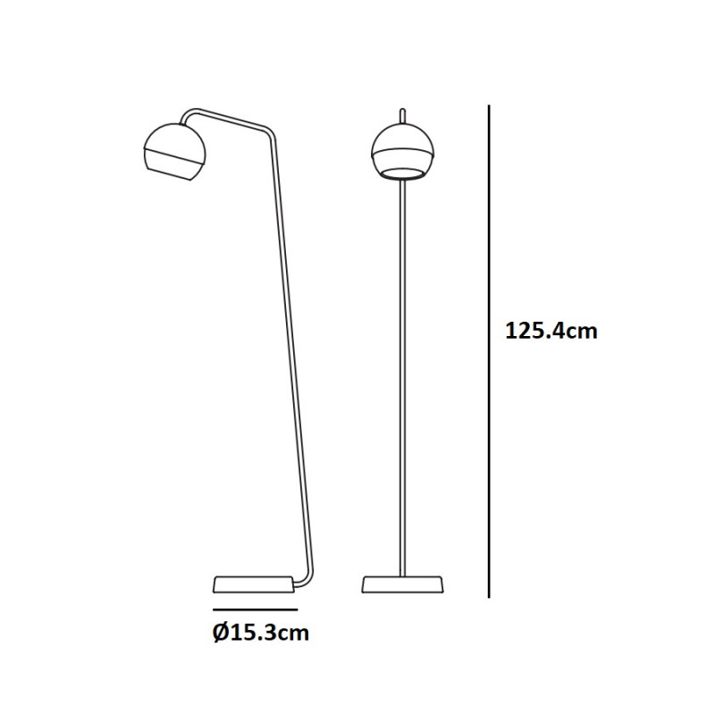 Mater Ray Floor Lamp Specification 