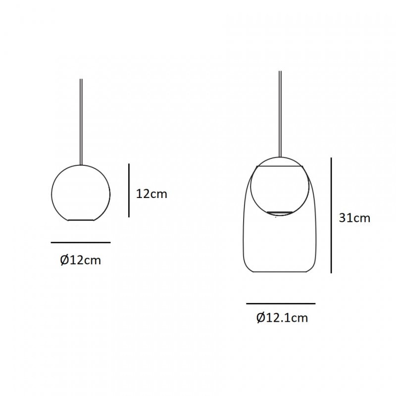 Mater Liuku Ball Pendant Light Specification 