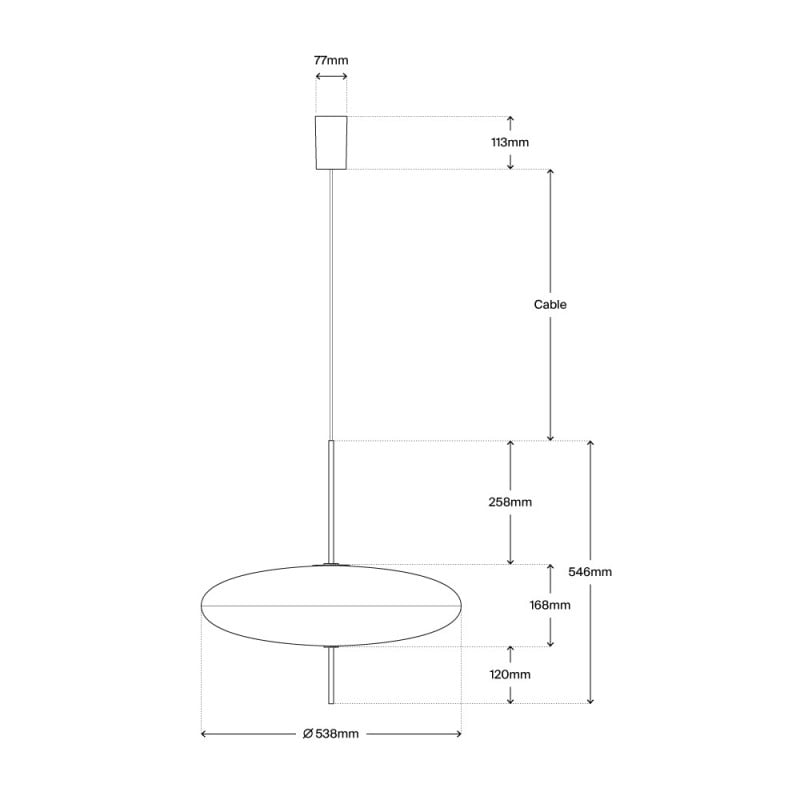 Specification image for Astep Model 2065 Pendant