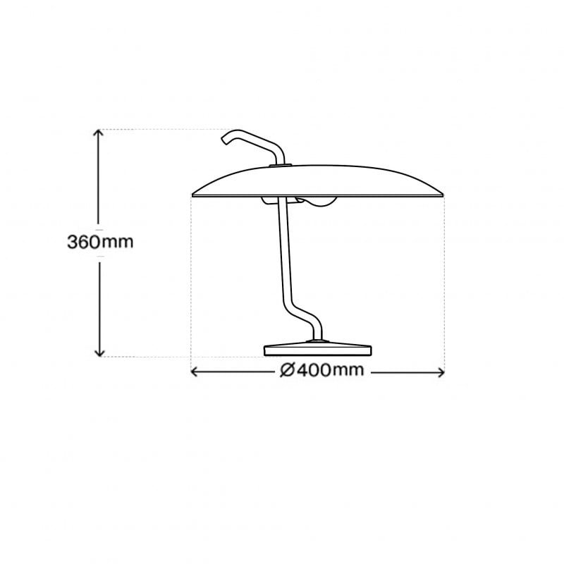 Specification image for Astep Model 537 Table Lamp