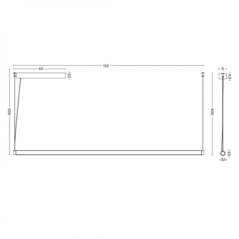 HAY Factor Linear LED Suspension Light Specification 