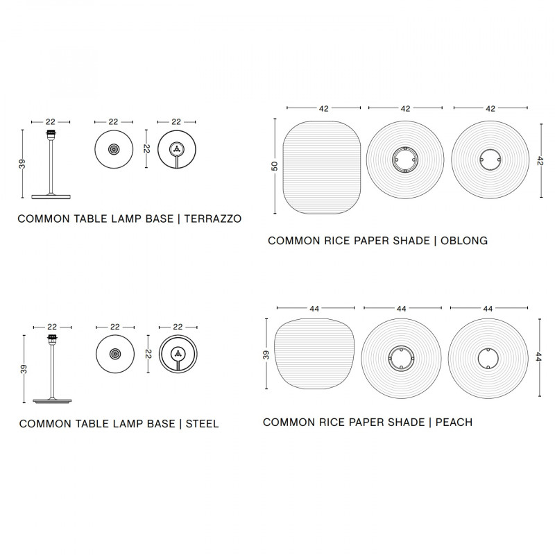 HAY Common Table Lamp Specification