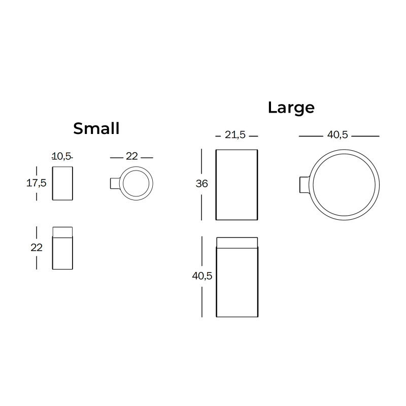 Specification image for Magis Lost LED Wall/Ceiling Light