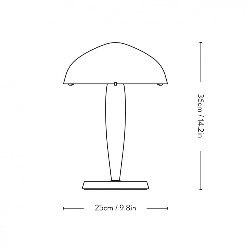 Specification image for &Tradition Herman Table Lamp