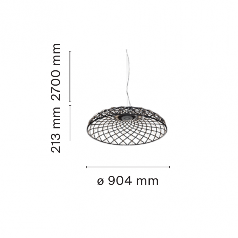 Specification image for Flos Skynest LED Suspension