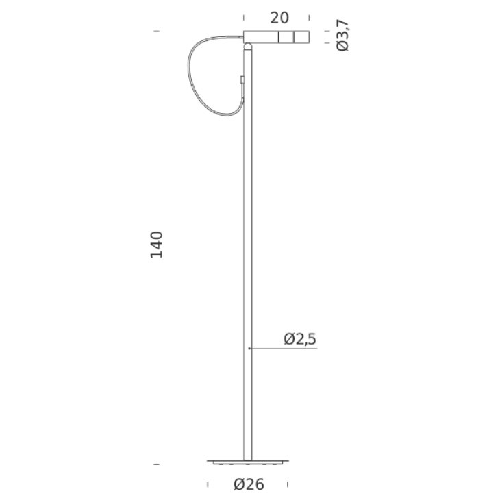 Nemo Lighting Type LED Floor Lamp Specification 