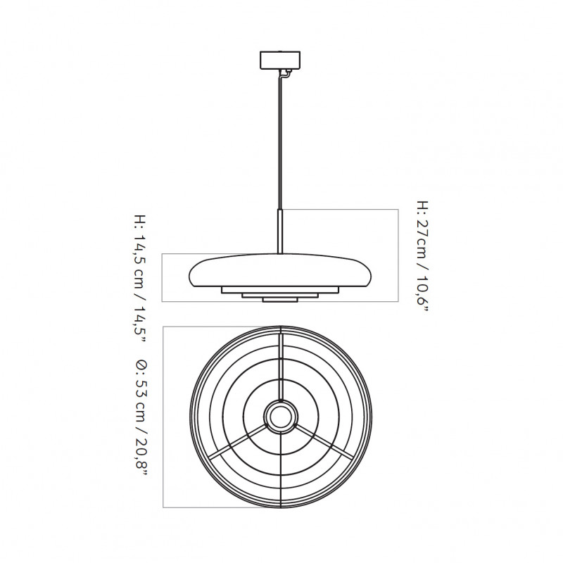 Specification image for Audo Copenhagen Resonant Pendant