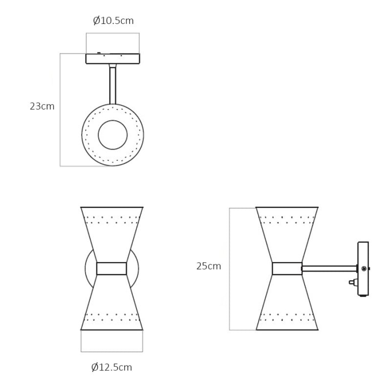 Specification Image for Audo Copenhagen Collector Wall Light