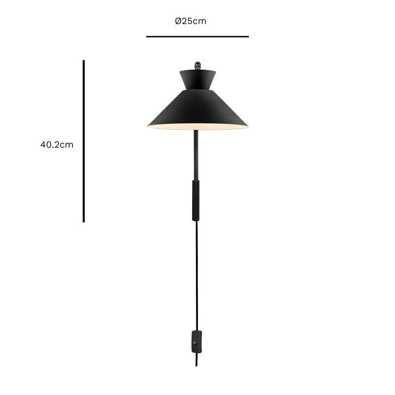Specification image for Nordlux Dial Wall Light