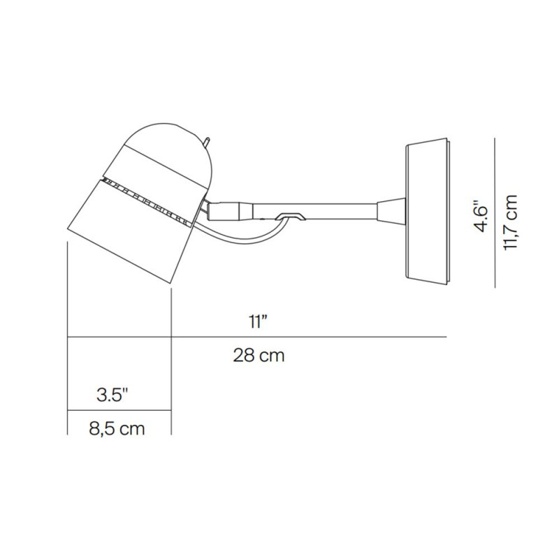 Specification Image for Luceplan Counterbalance Spotlight