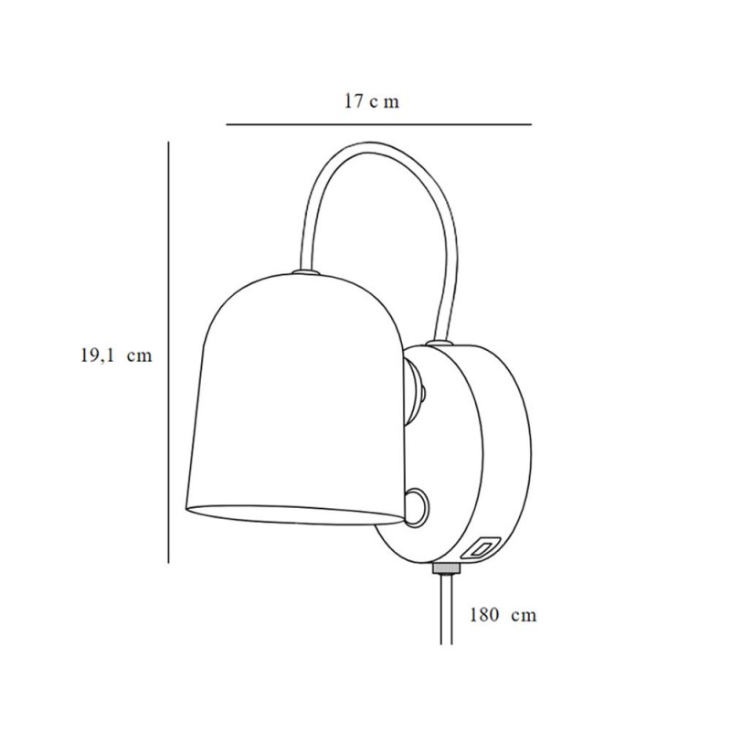 Specification Image for Design For The People Angle GU10 Wall Light