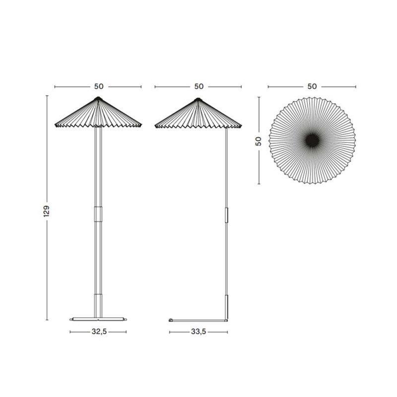 Specification Image for HAY Matin LED Floor Lamp