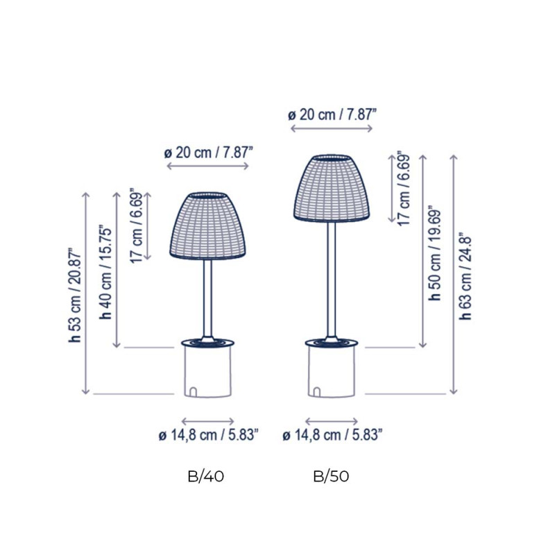 Specification Image for Bover Atticus LED Bollard