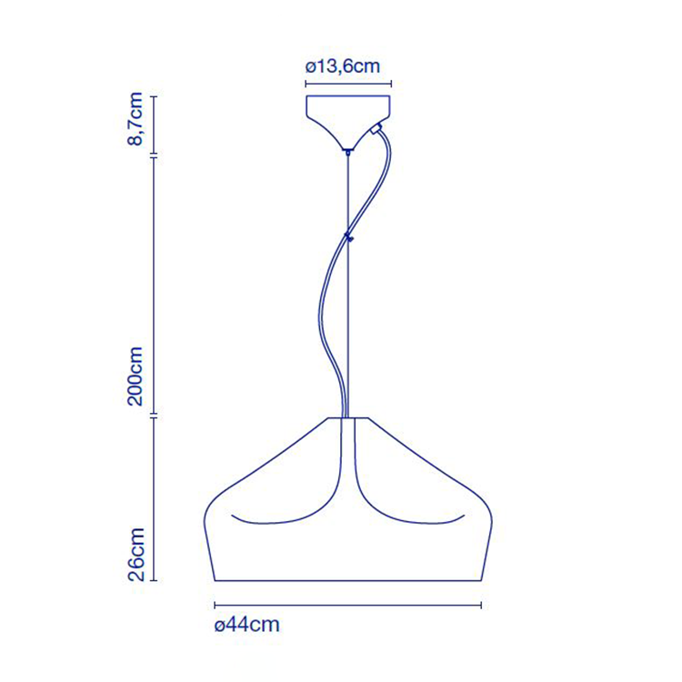 Specification Image for Marset Pleat Box 47 Pendant