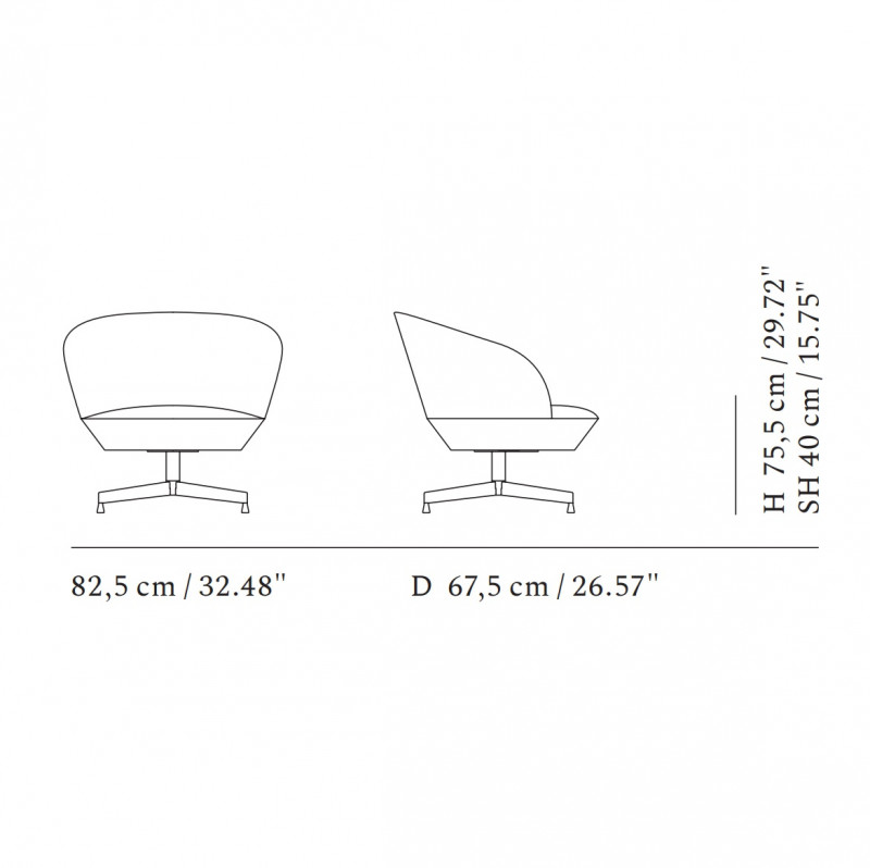 Specification Image for Muuto Oslo Lounge Chair