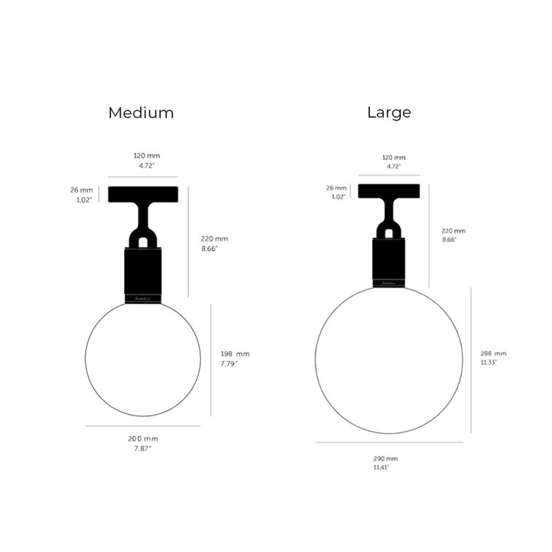 Specification Image for Buster + Punch Forked Globe Ceiling Light