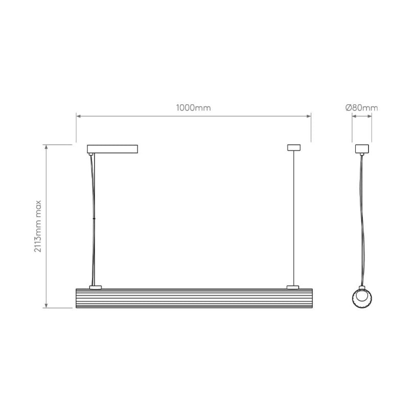 Specification Image for Astro io LED Pendant