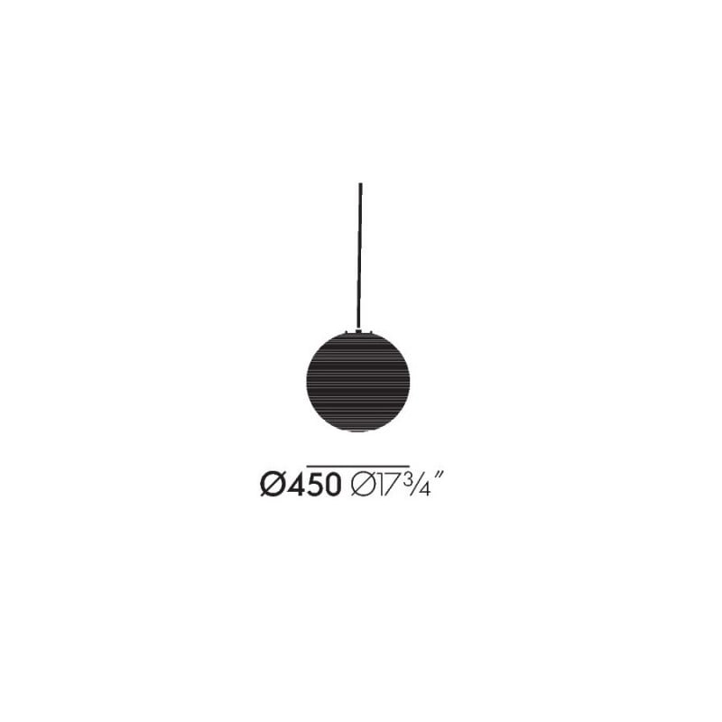 Specification image for vitra Akari 45A Pendant Light