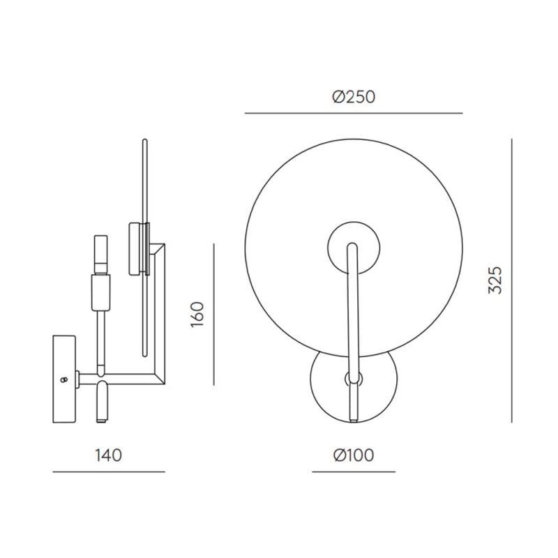 Specification Image for Aromas Del Campo Erto Wall Light