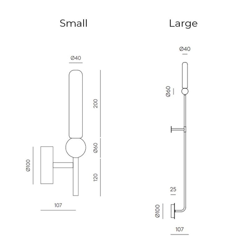 Specification Image for Aromas Del Campo Delie Wall Light