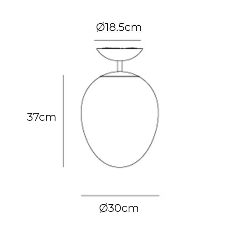 Specification Image for Artemide Stellar Nebula LED Ceiling Light