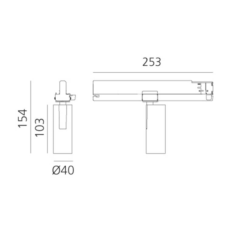 Specification Image for Artemide Vector Track 40 LED