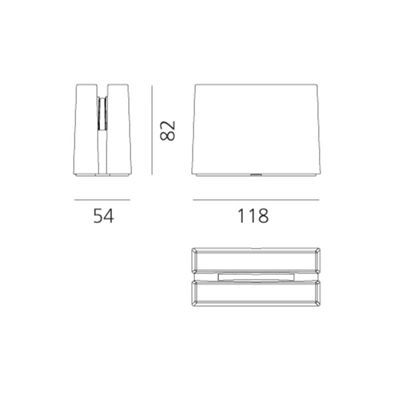 Specification Image for Artemide Antarktikos LED Outdoor Light