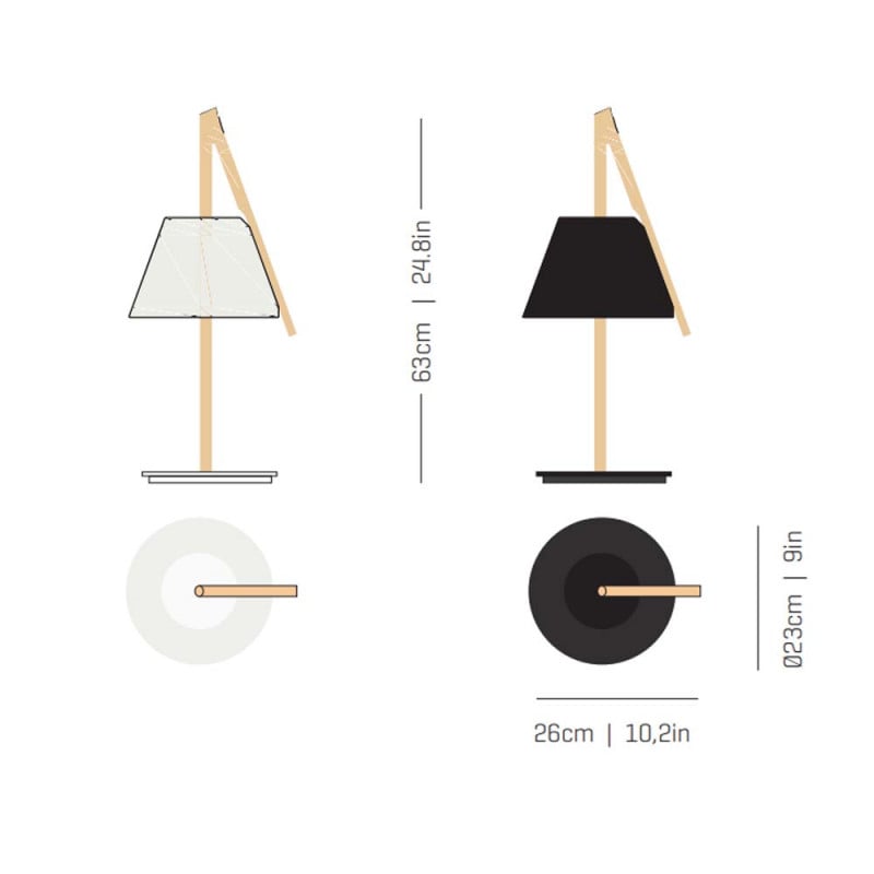 Specification Image for Arturo Alvarez Cambo CM01 LED Table Lamp
