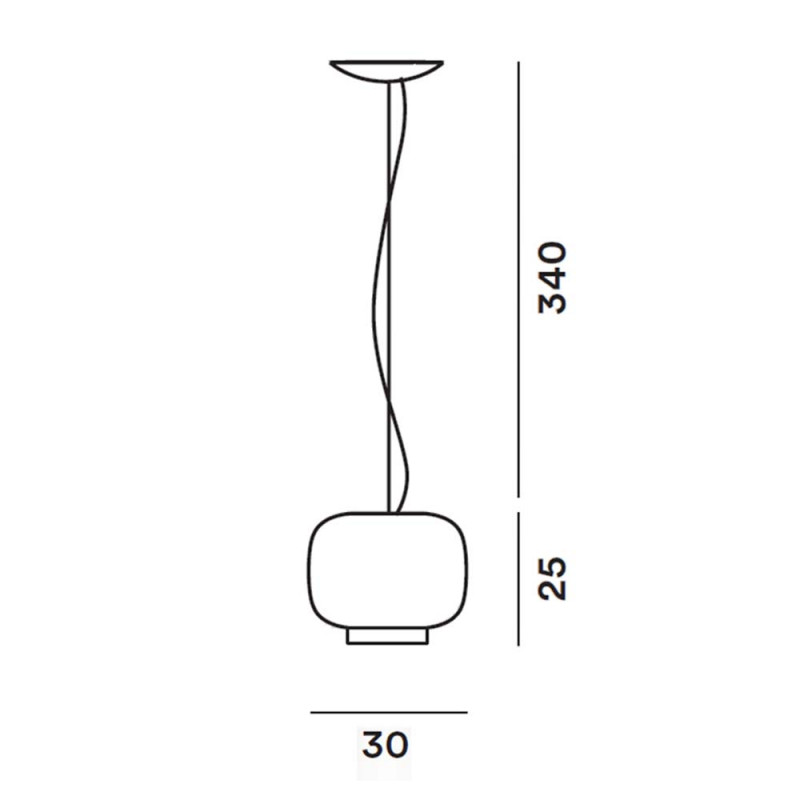 Specification Image for Foscarini Chouchin 3 LED Pendant