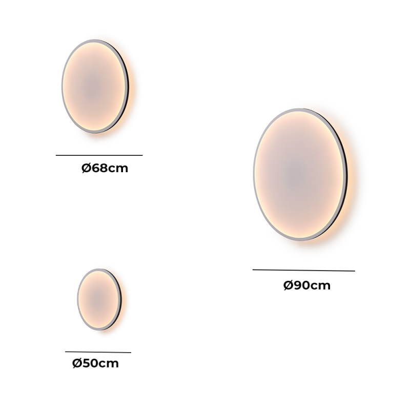 Specification Image for Muuto Calm LED Wall Light