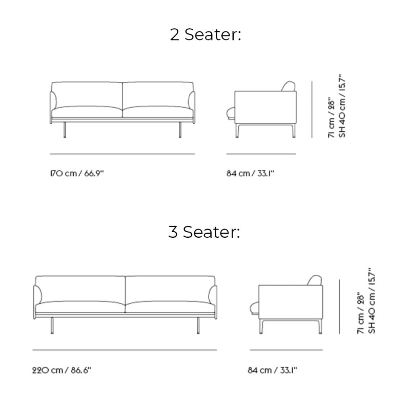 Specification Image for Muuto Outline Sofa