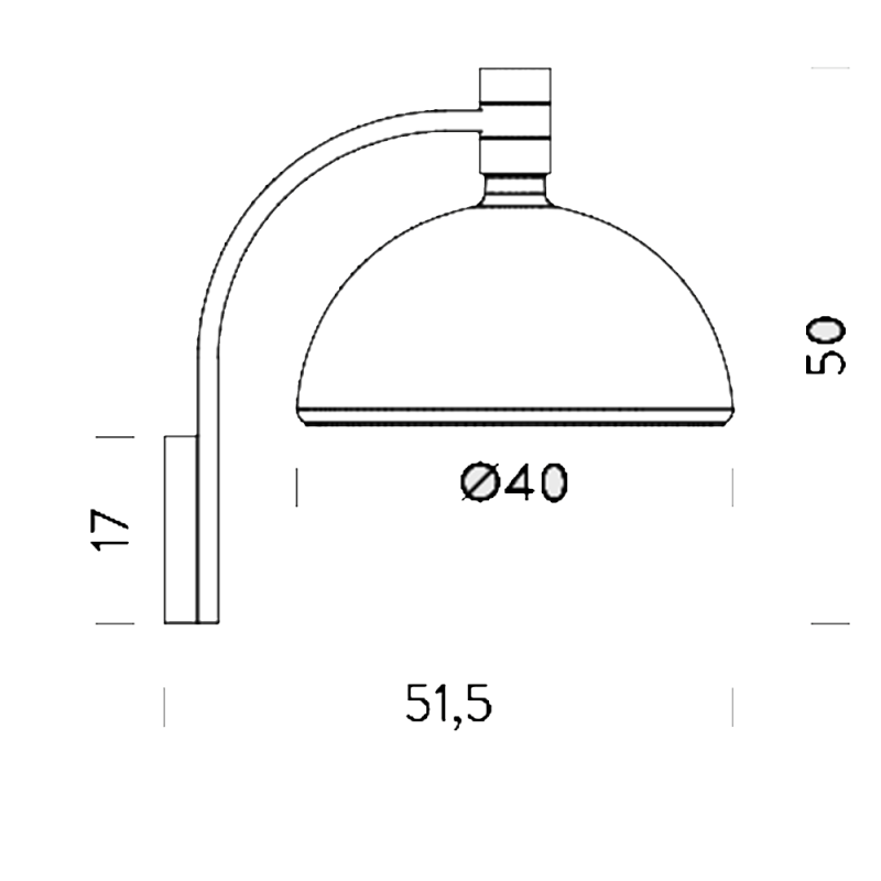 Nemo Lighting Albini AS3C Wall Light Specification