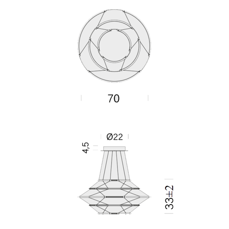 Nemo Lighting Drop 5 LED Suspenstion Light Specification