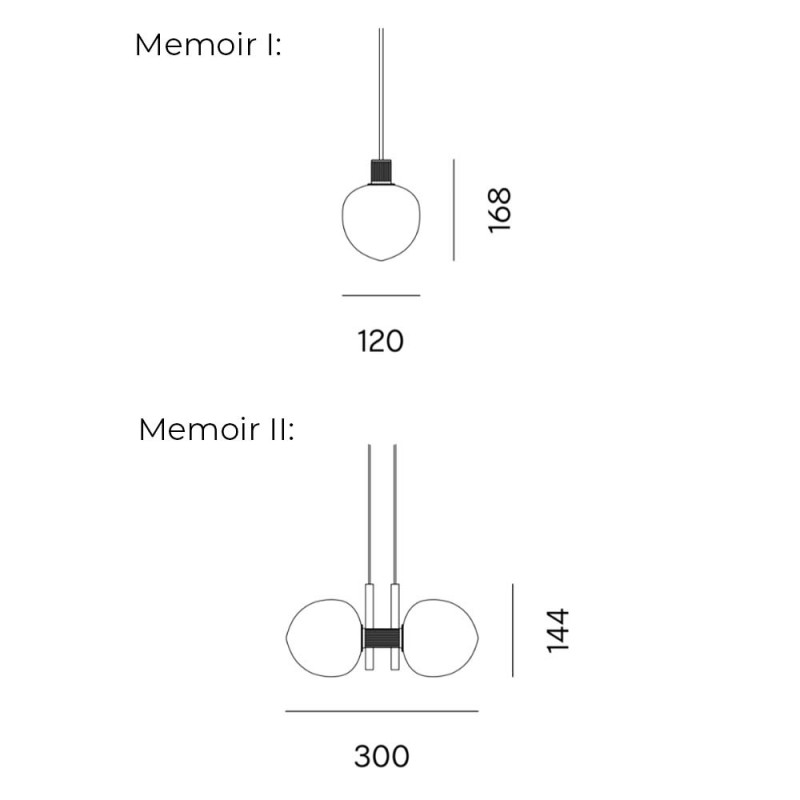 Specification Image for LYFA Memoir Pendant Light