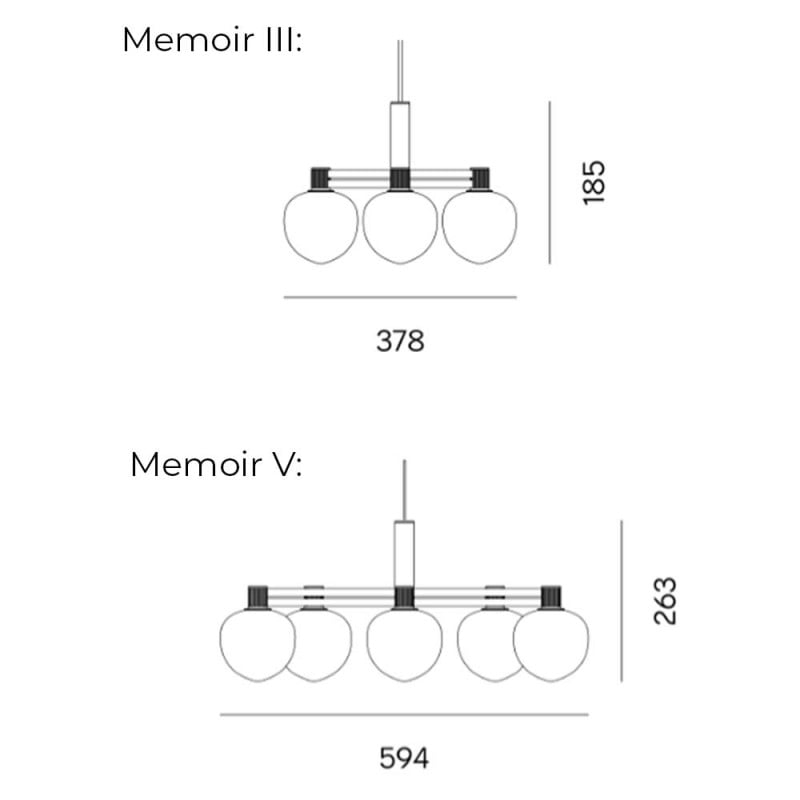 Specification Image for LYFA Memoir Chandelier