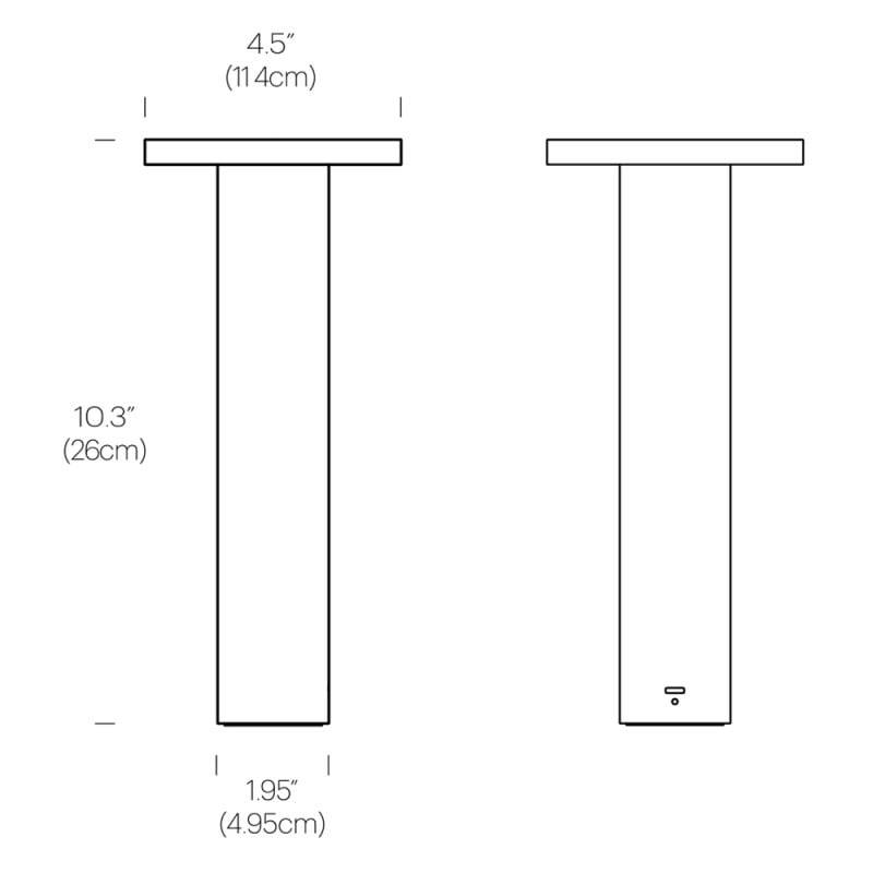 Specification Image for Pablo Luci LED Portable Table Lamp