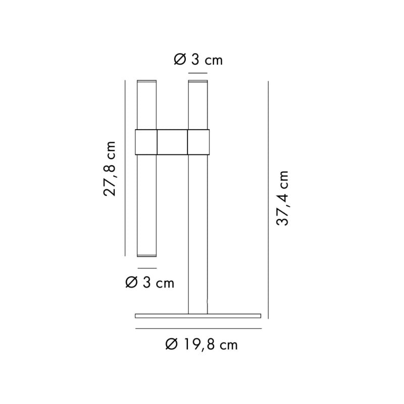 Axolight Paralela LED Table Lamp Specification
