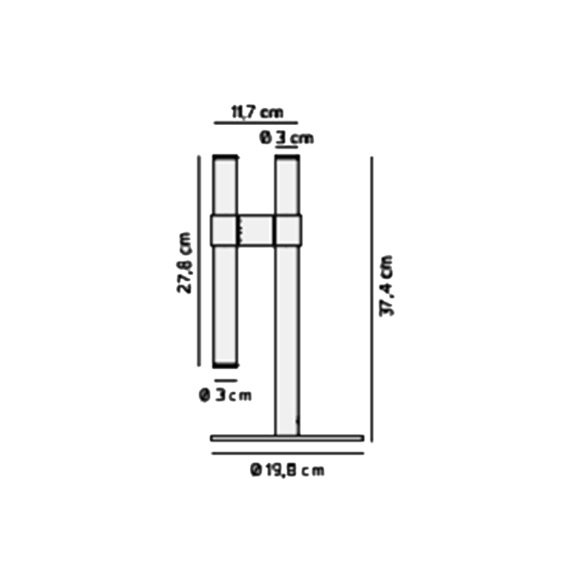 Axolight Paralela LED Table Lamp Specification