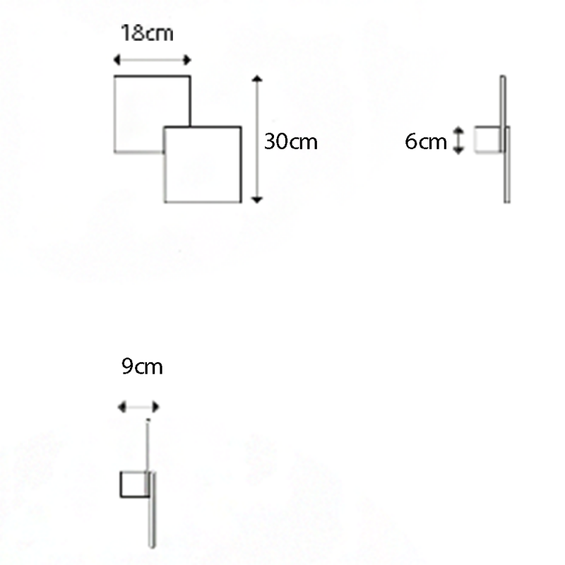 Lodes Puzzle Double Square LED  - Specification 