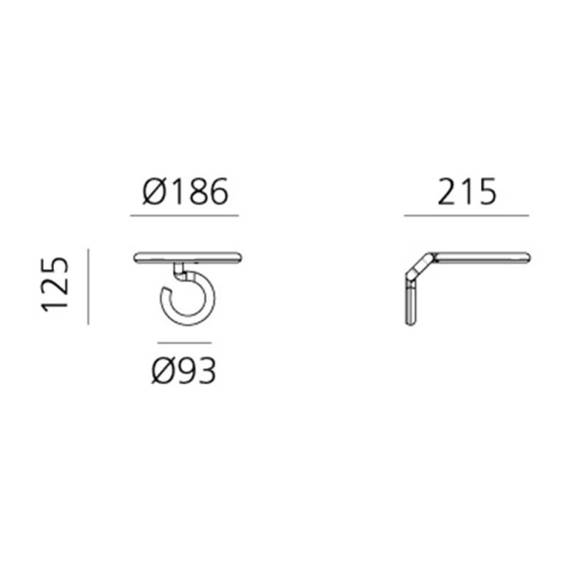 Specification Image for Artemide Vine LED Spot Wall Light