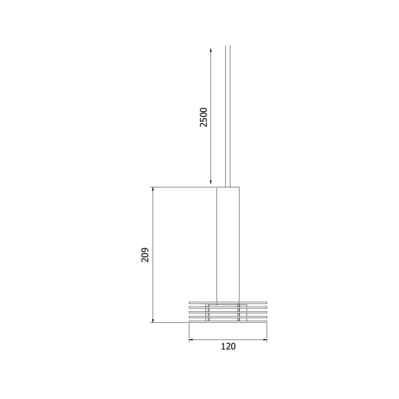Specification Image for Zero Sprinkle Pendant Light