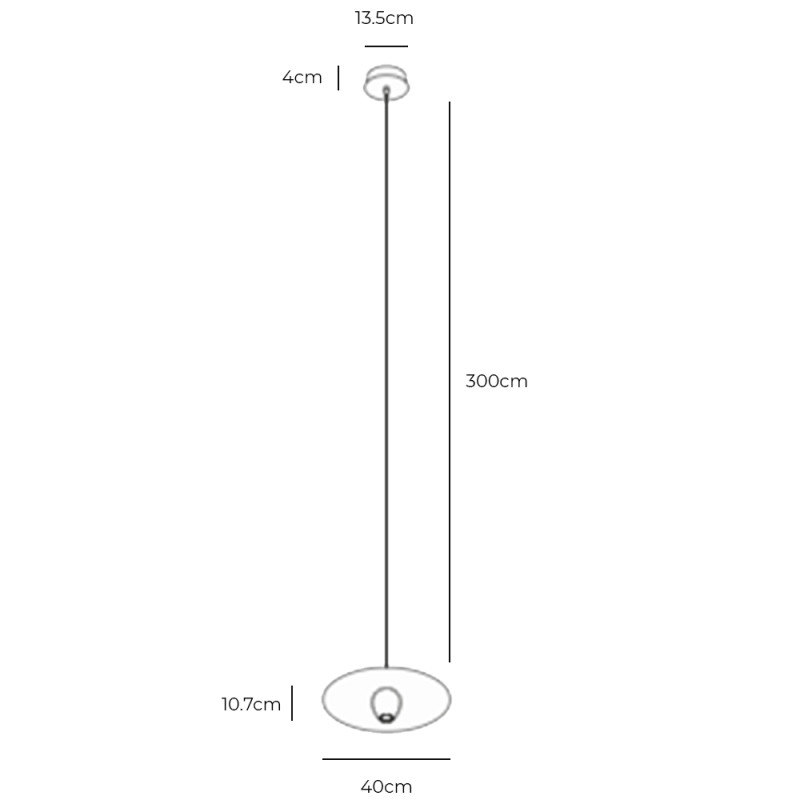Specification Image for Davide Groppi Ovonelpiatto Pendant