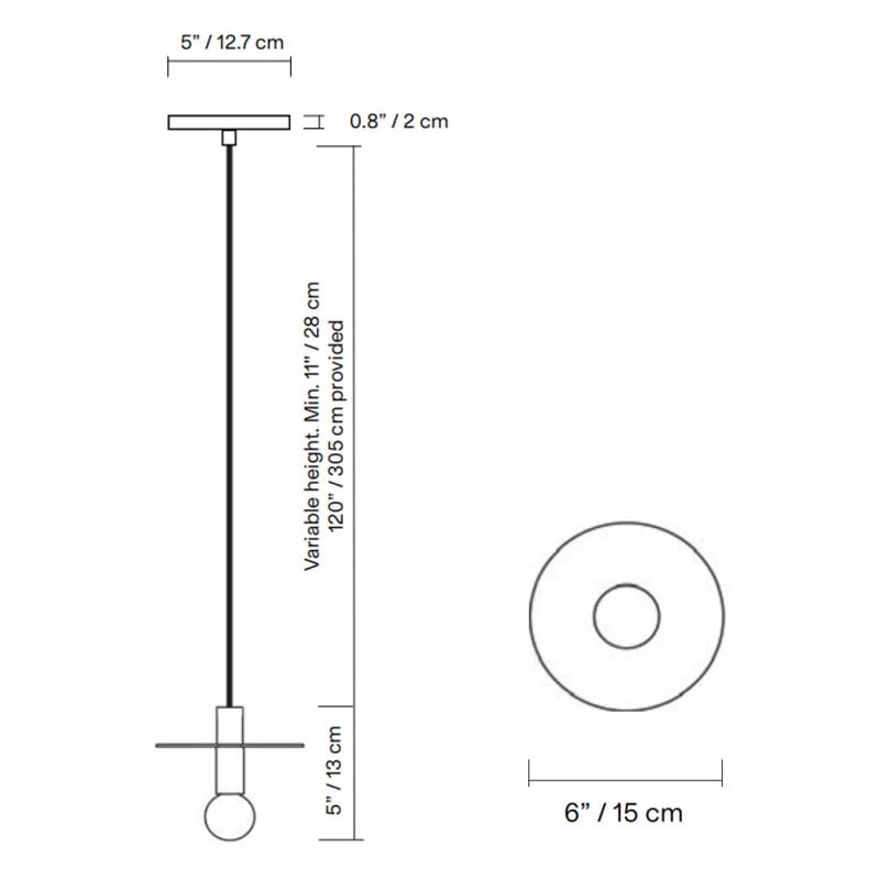 Specification Image for Lambert & Fils Dot Pendant