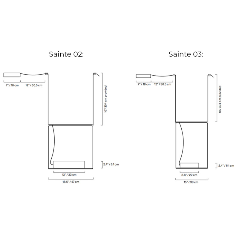 Specification Image for Lambert & Fils Sainte LED Pendant
