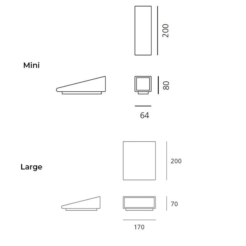 Specification Image for Artemide Architectural Cuneo Outdoor LED Wall Light Specification Image for Artemide Architectural Cuneo Outdoor LED Wall Light