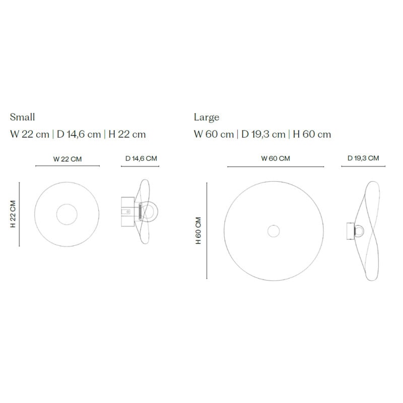 Specification Image for NORR11 Fuji Wall Light